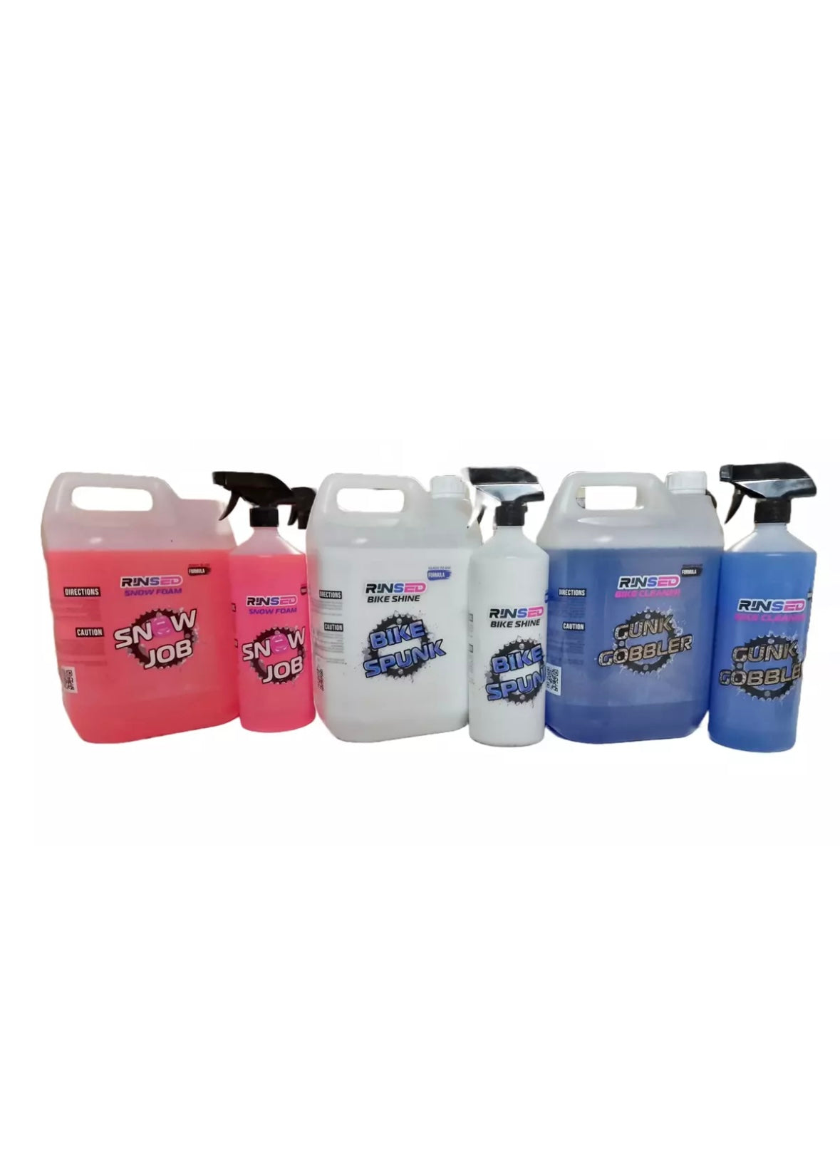 Rinsed bike cleaner bundle foam, cleaner & shine 5 litres of each