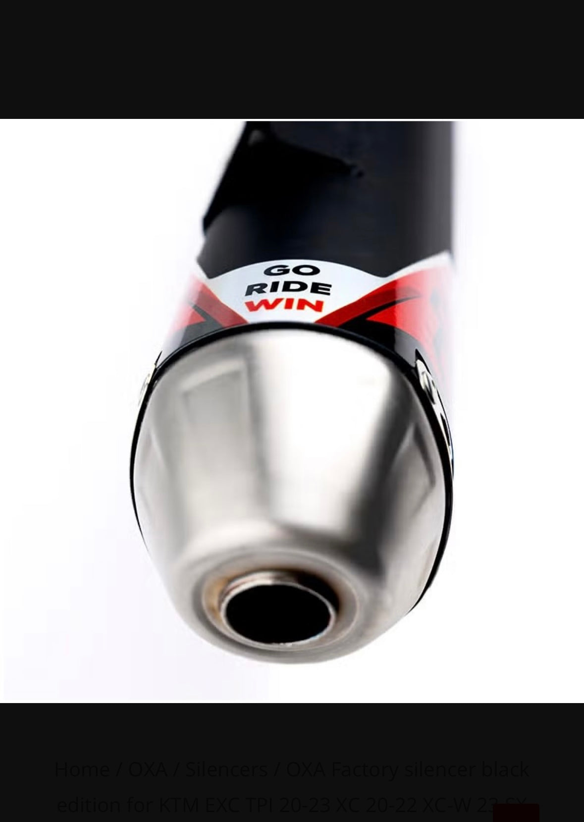 OXA FACTORY SILENCER BLACK EDITION FOR KTM EXC TPI 20-23 XC 20-22 XC-W 23 SX 19-22 GASGAS EC EX MC 21-23 HUSQVARNA 250 300 TE 20-23 TC 19-22 2T