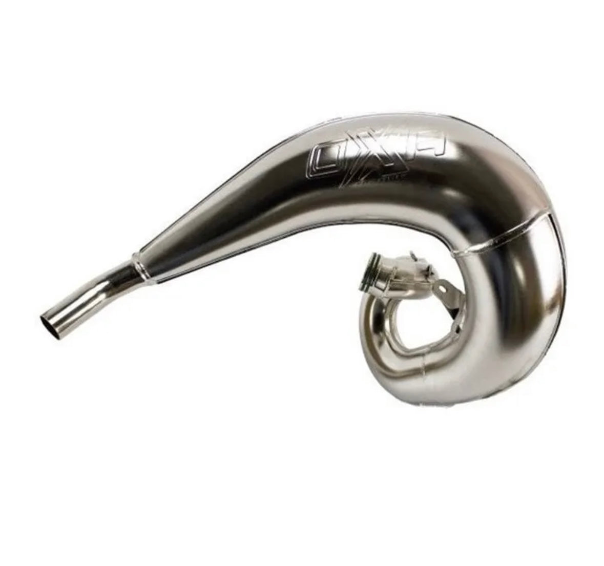 Chromed OXA Factory front pipe for TBI KTM 250 300 EXC 24 SX 23-24 XC 23-24 XC-W 24 HUSQVARNA 250 300 TE 24 TC 23-24 2T GASGAS 250 300 24 EX MC EC 24 MC