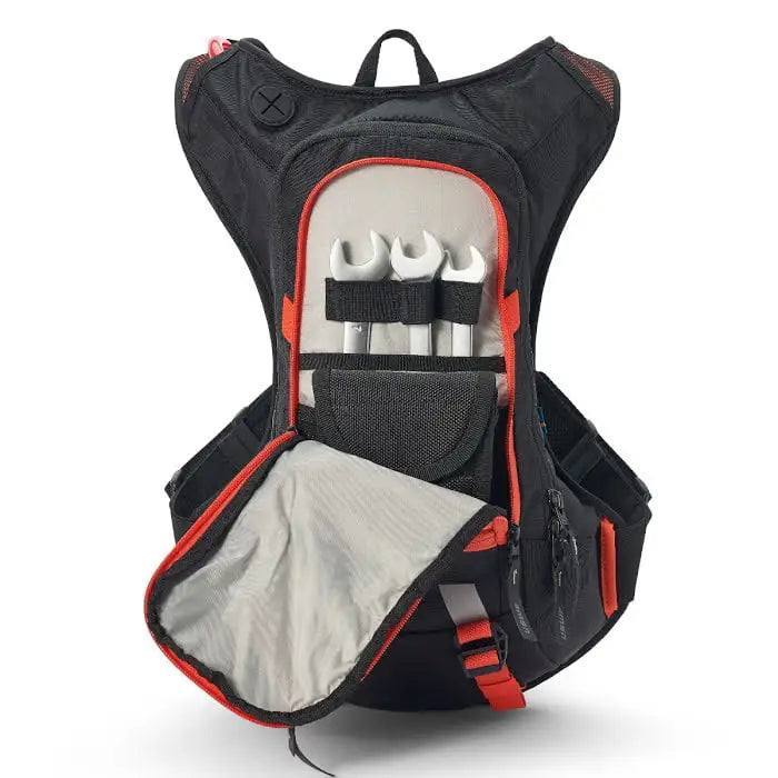 USWE Moto Hydro 8 Hydration Pack (a.k.a Raw 8) – Black/Orange