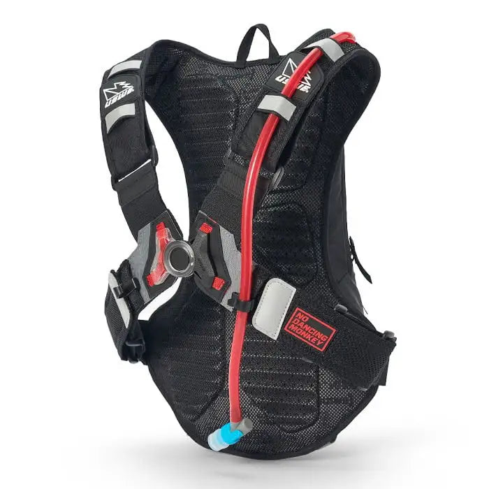 USWE Moto Hydro 8 Hydration Pack (a.k.a Raw 8) – Carbon Black (Black/Grey)