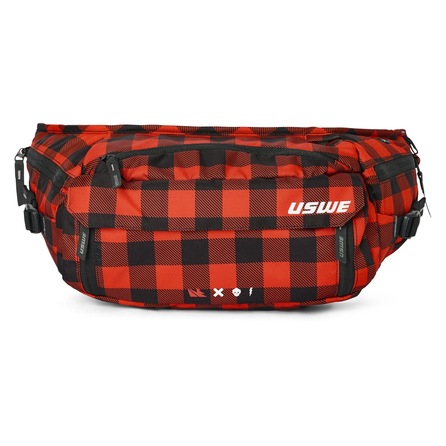 USWE Waist 6 Hip Pack – Flannel Red/Black