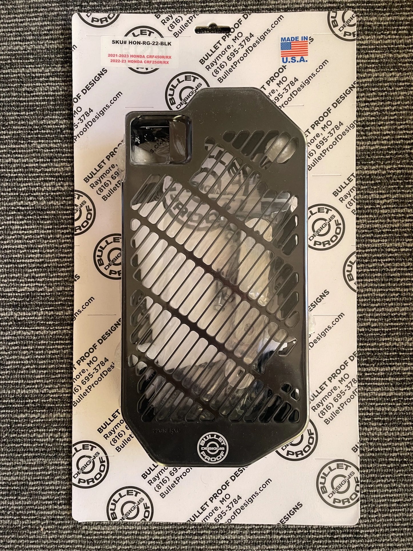 BPD RADIATOR GUARDS for HONDA CRF450R/450RX/250R/250RX – Black