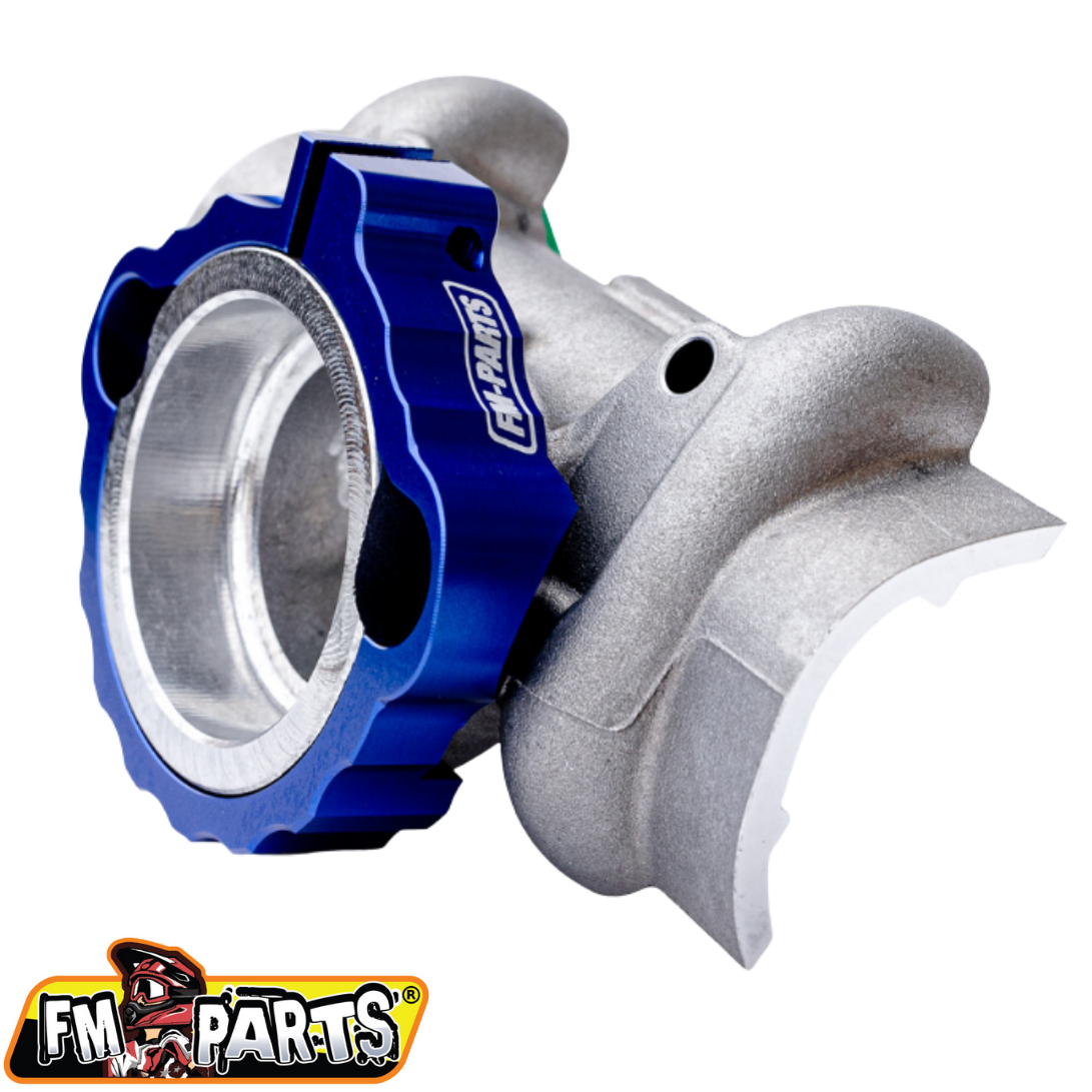 Fm-parts Exhaust Flange Protection KTM/Husqvarna 2017-2025 Blue