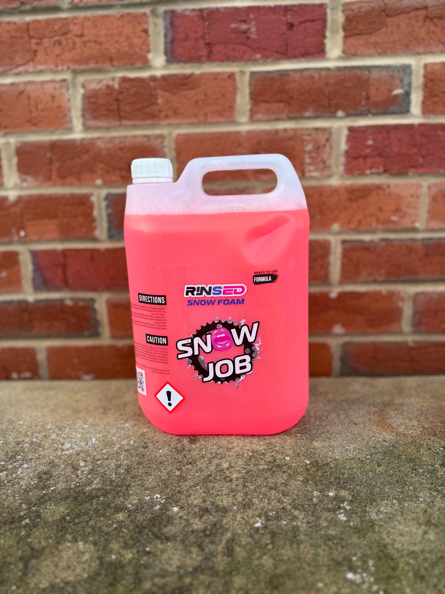 Rinsed “snow foam”