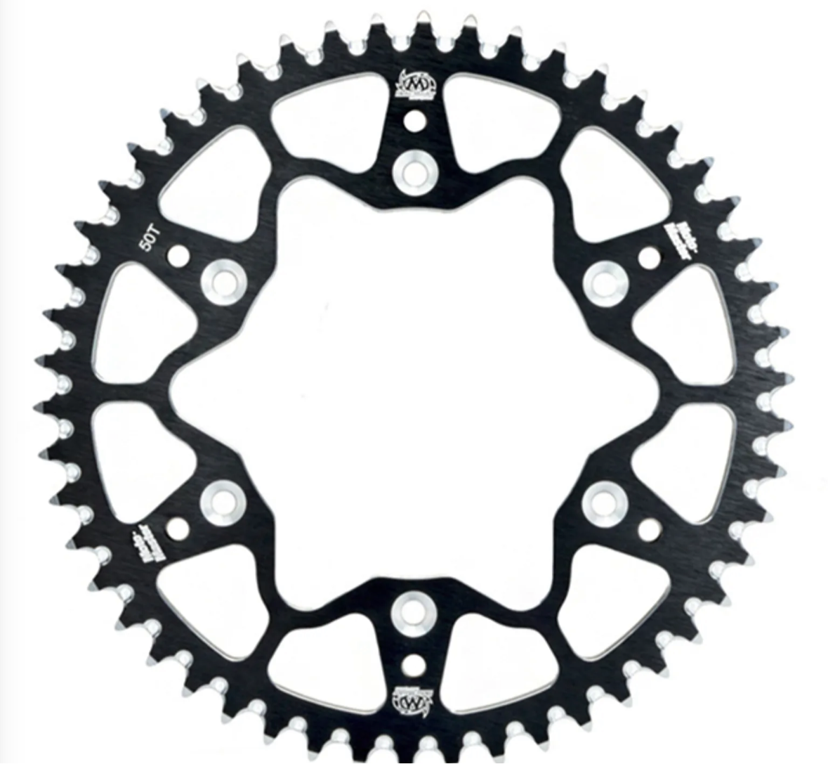 MOTO-MASTER ALUMINIUM REAR SPROCKET - BLACK 50T
