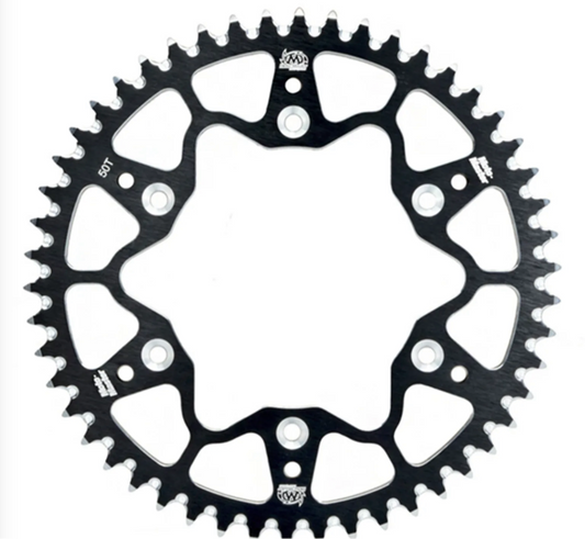 MOTO-MASTER ALUMINIUM REAR SPROCKET - BLACK 50T
