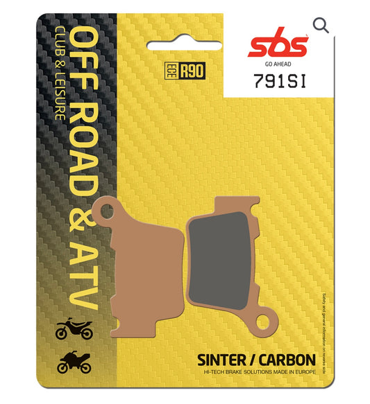 791 SINTERED BRAKE PADS rear SBS