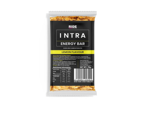 Ride nutrition INTRA ENERGY BAR - Lemon, Raspberry , Choc Orange box of 12