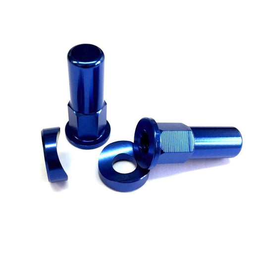 RIM LOCK NUT & SPACER BLUE