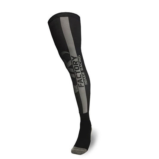 KNEE BRACE MX ENDURO SOCKS WITH FIR GREY BLACK DESIGN SIZE L/XL SIZE UK 7-12
