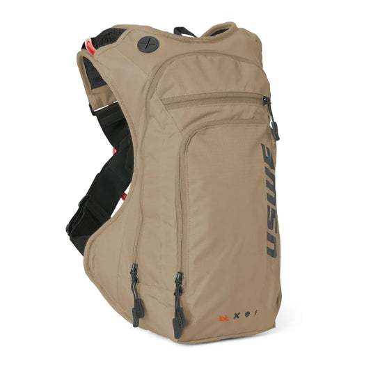 USWE Outlander Moto 9L Hydration Pack with 3L Elite Bladder – Sand