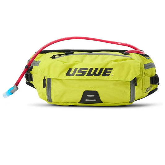 USWE Zulo 6 Waist Pack / Hip Bag with 1.5L Compact Lumbar Bladder – Crazy Yellow