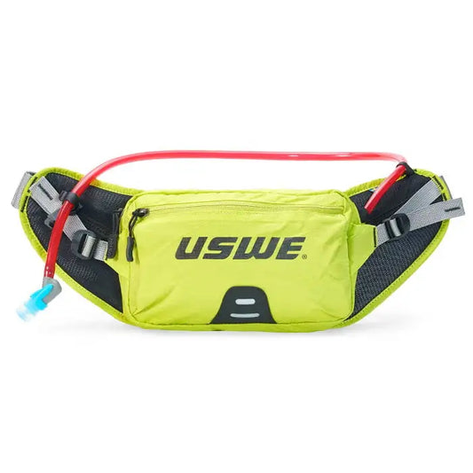 USWE Zulo 2 Waist Pack / Hip Bag with 1L Elite Bladder – Crazy Yellow