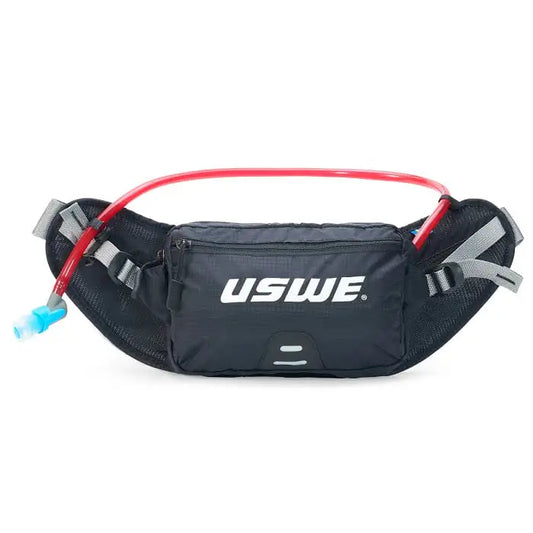 USWE Zulo 2 Waist Pack / Hip Bag with 1L Elite Bladder – Black
