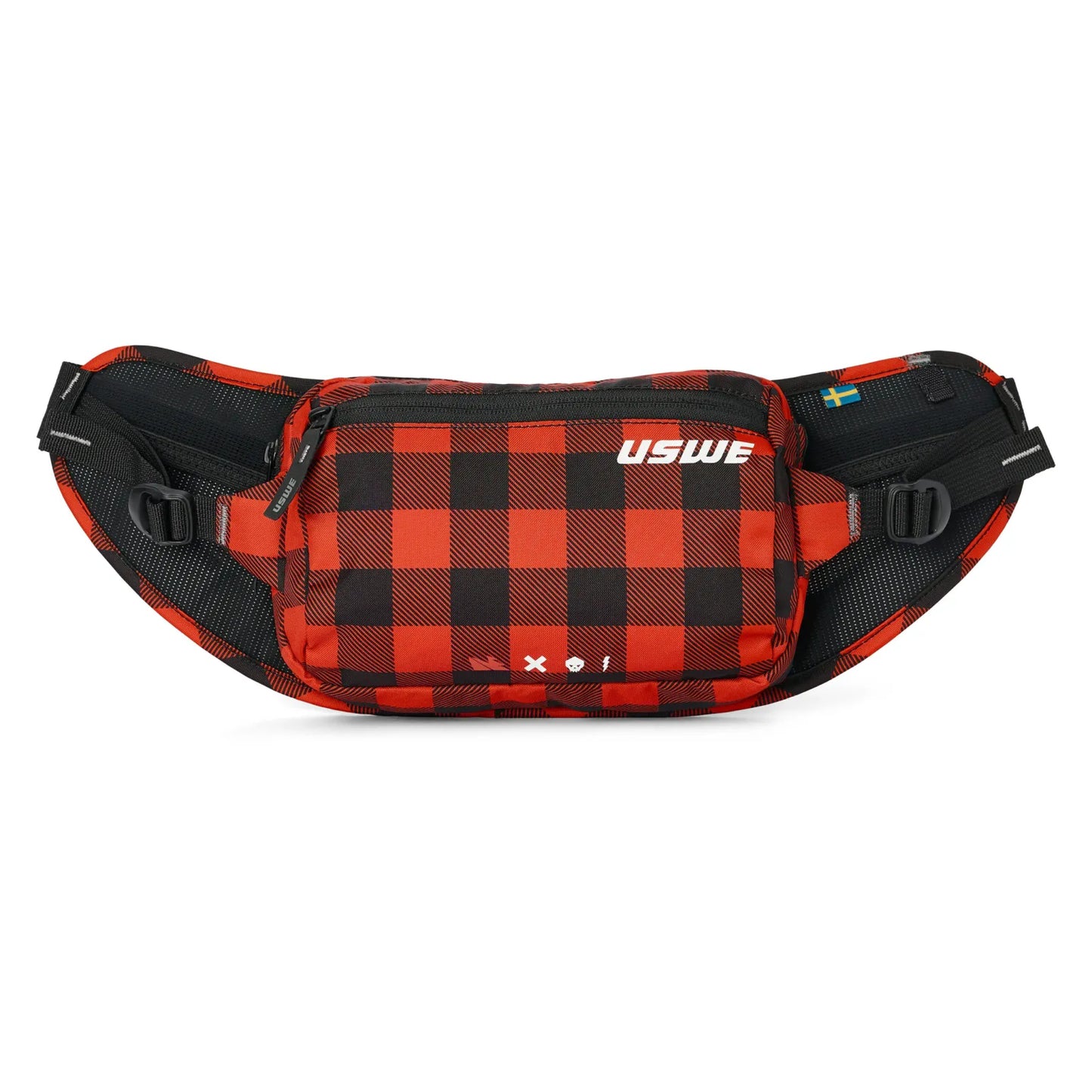 USWE Waist 2 Hip Pack – Flannel Red/Black