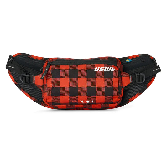 USWE Waist 2 Hip Pack – Flannel Red/Black